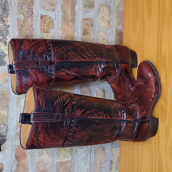 Lucchese Shoes - Lucchese Oxblood Cowboy Boots